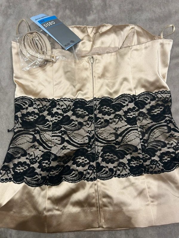 Oasis Oasis Corset, silky feel with lace detail - 1