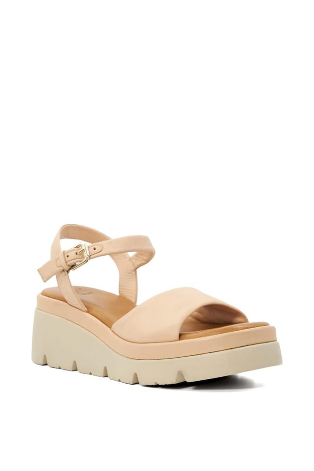 Dune London Dune London Women's 'Komodo' Leather Wedges in Natural - 2