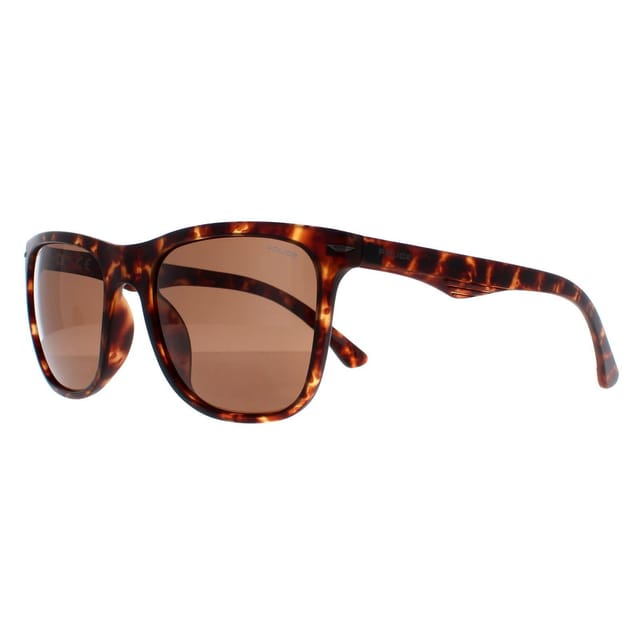 Police Police Men's Rectangle Matte Dark Havana Brown SPL357 Blackbird Light 2 Sunglasses - 2