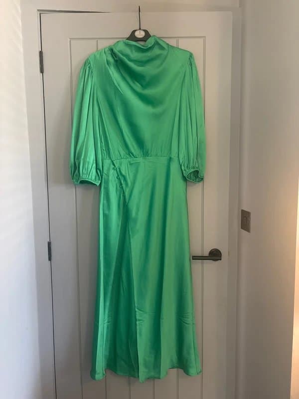 ASOS ASOS green satin dress