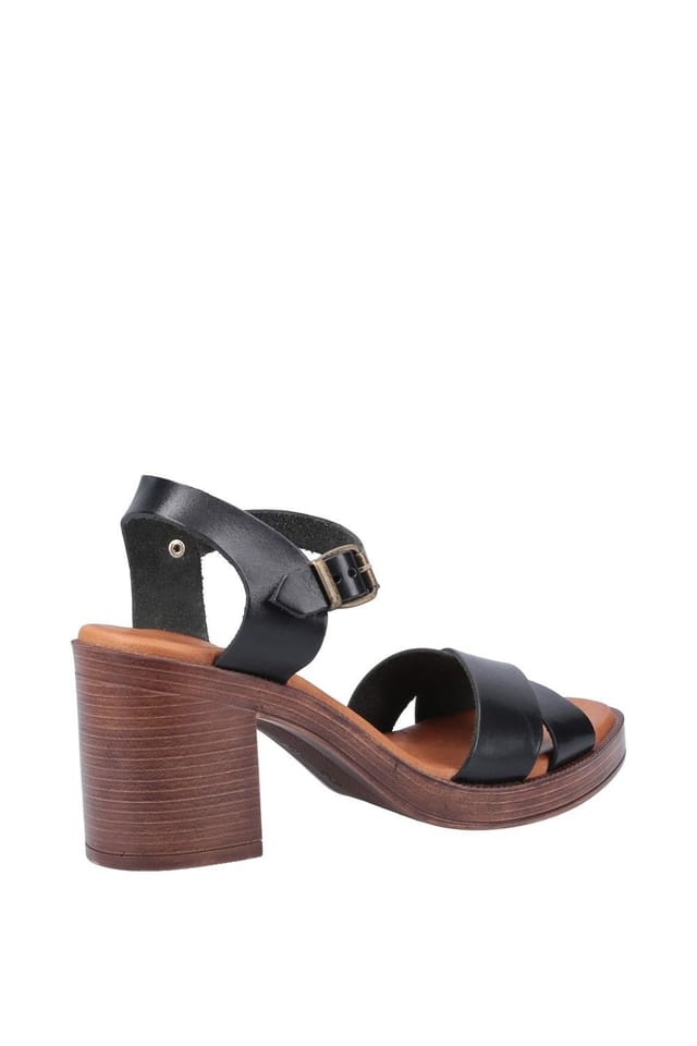 Hush Puppies Hush Puppies Women's 'Georgia' Smooth Leather Sandals in Black - 2