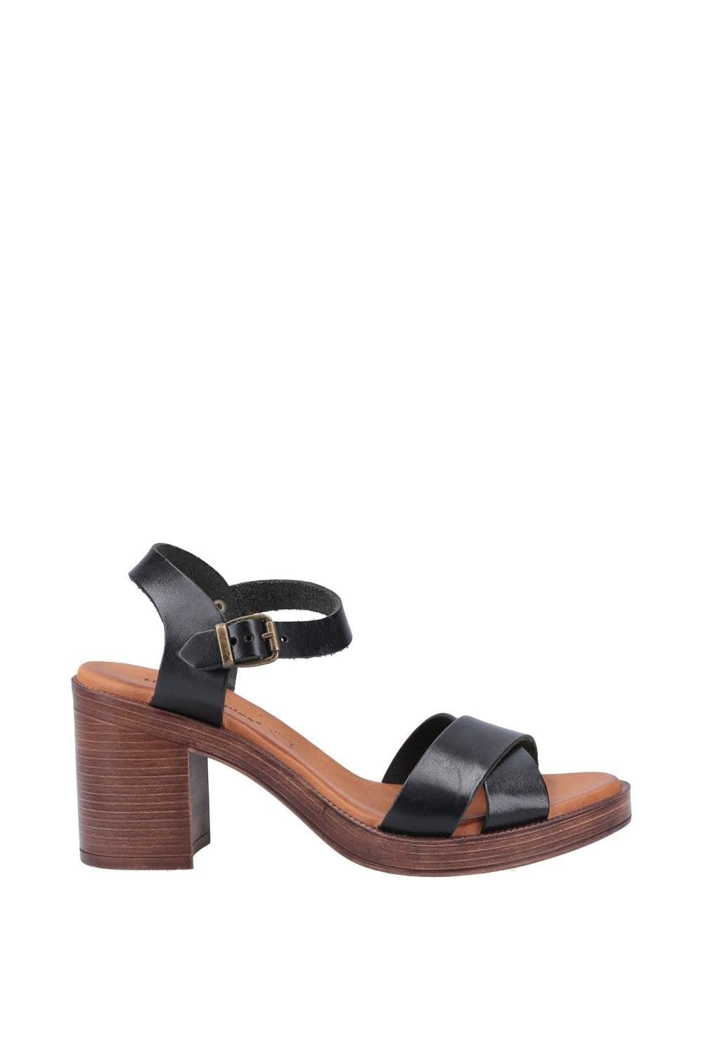 Hush Puppies Hush Puppies Women's 'Georgia' Smooth Leather Sandals in Black - 4