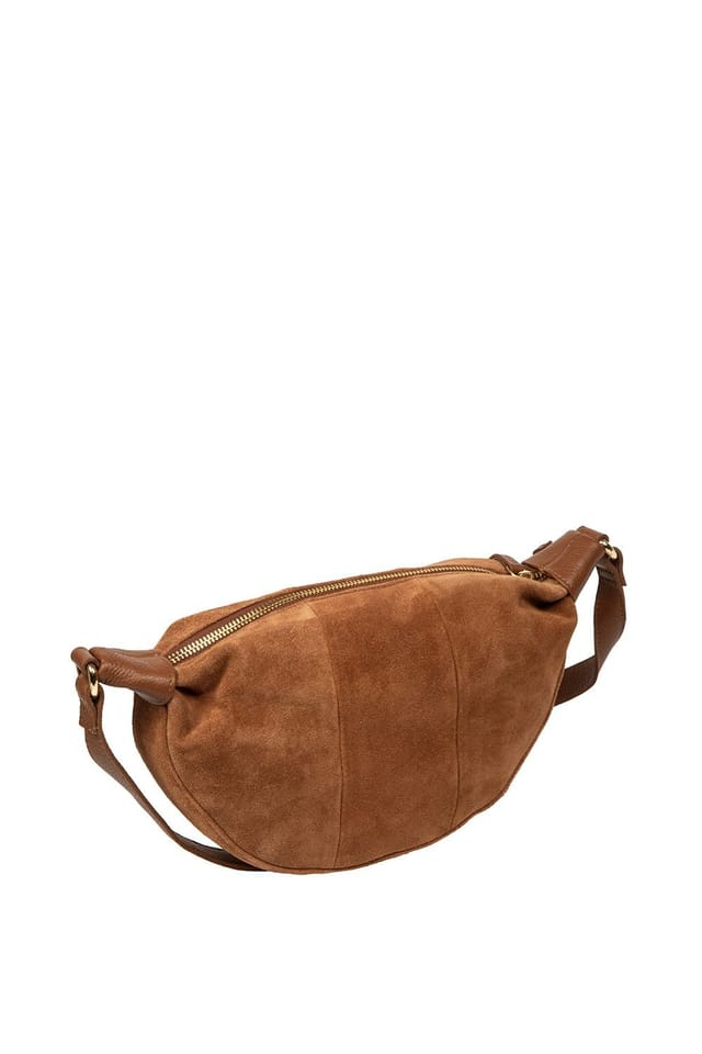 Pure Luxuries London Pure Luxuries London Women's 'Harper' Suede Cross Body Bag in Tan - 3