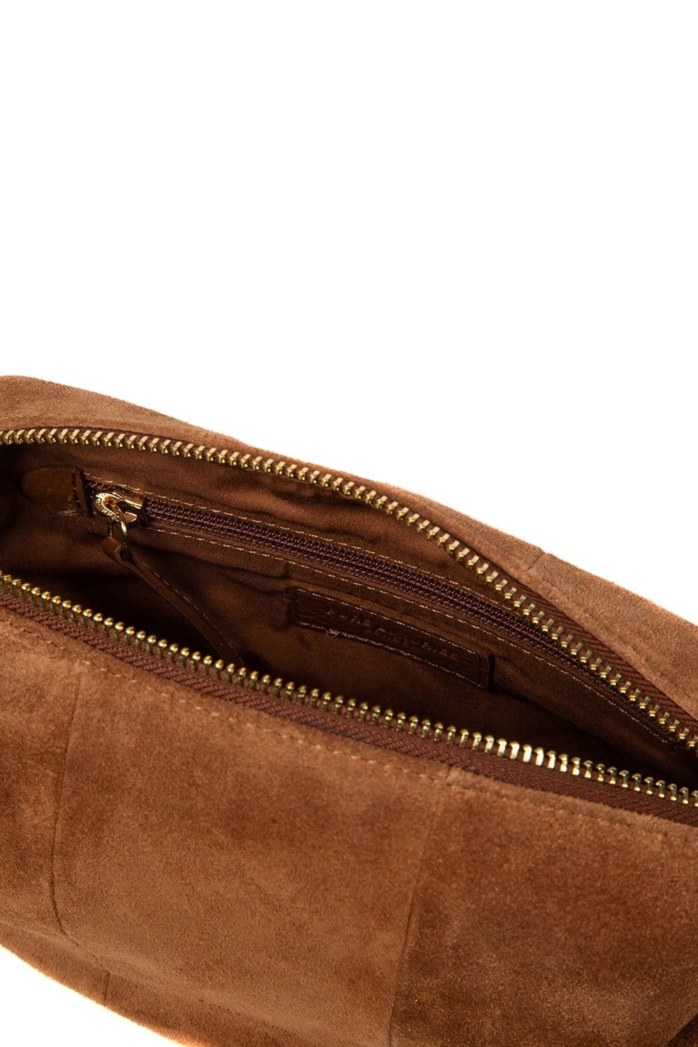 Pure Luxuries London Pure Luxuries London Women's 'Harper' Suede Cross Body Bag in Tan - 4