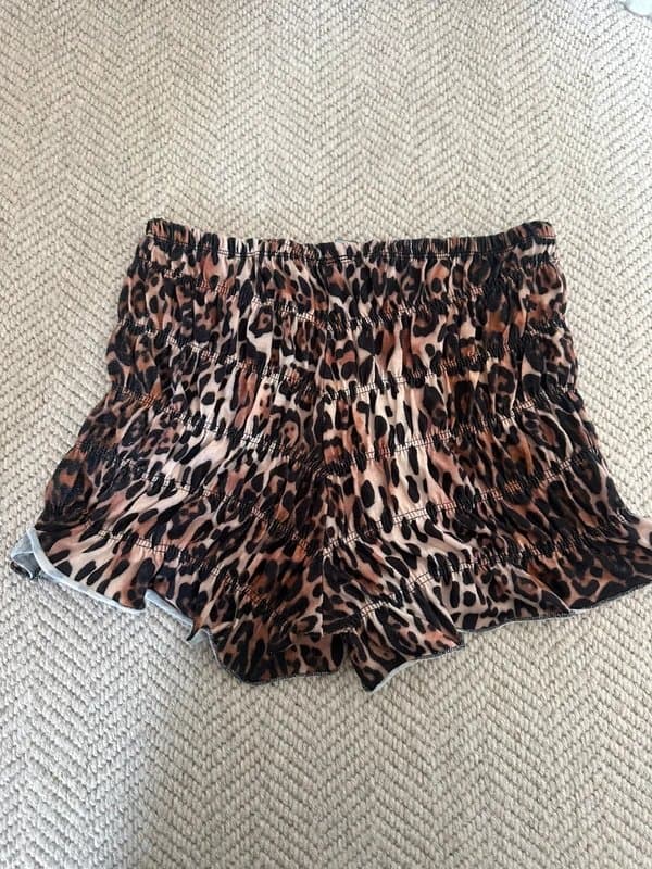 ASOS Design Asos Design Leopard Ruched Shorts