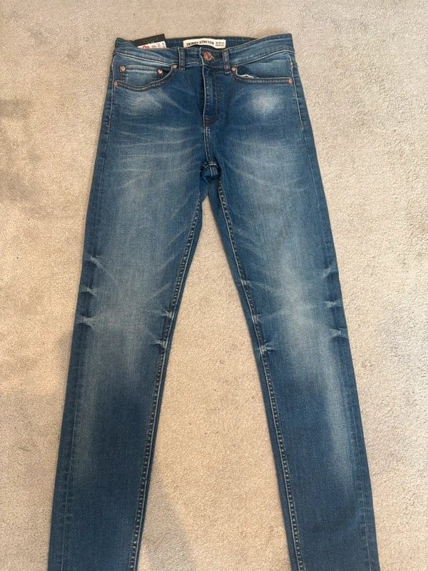 New Look Blue Skinny Stretch Jeans