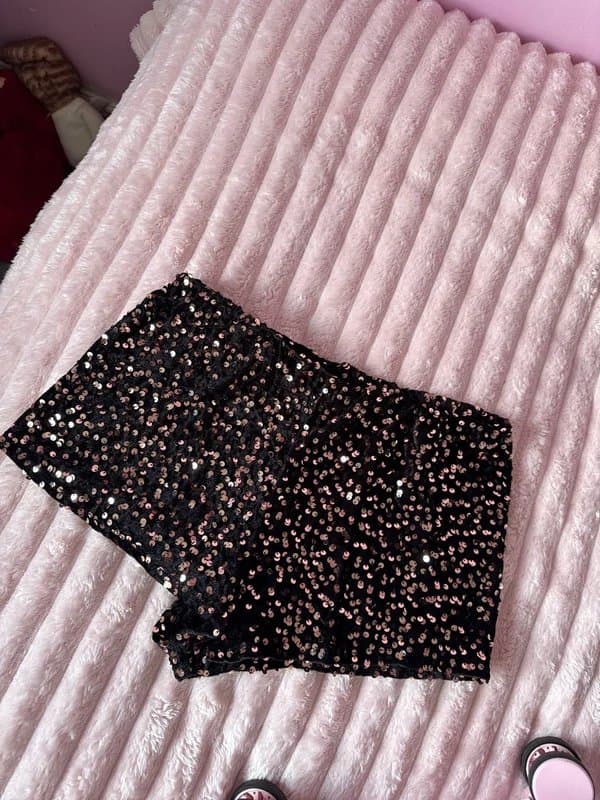 ASOS ASOS Sequin Chocolate Brown shorts