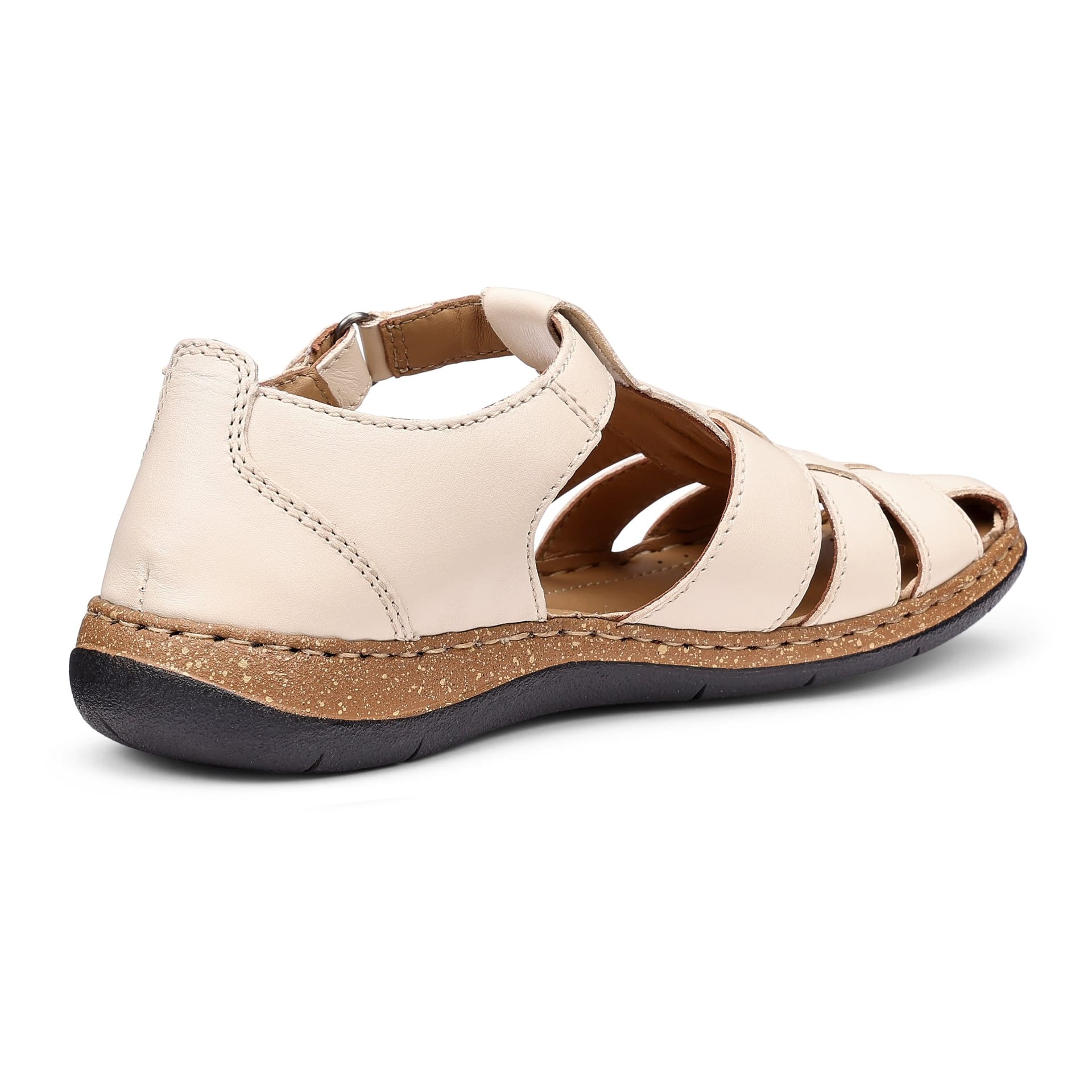 Hotter Hotter Women's Wide Fit 'Sharini' Fisherman Sandals in Cream - 4