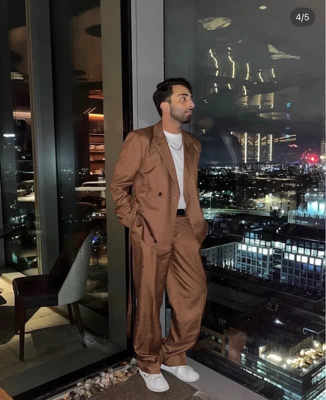 ASOS ASOS Brown oversized suit co-ord