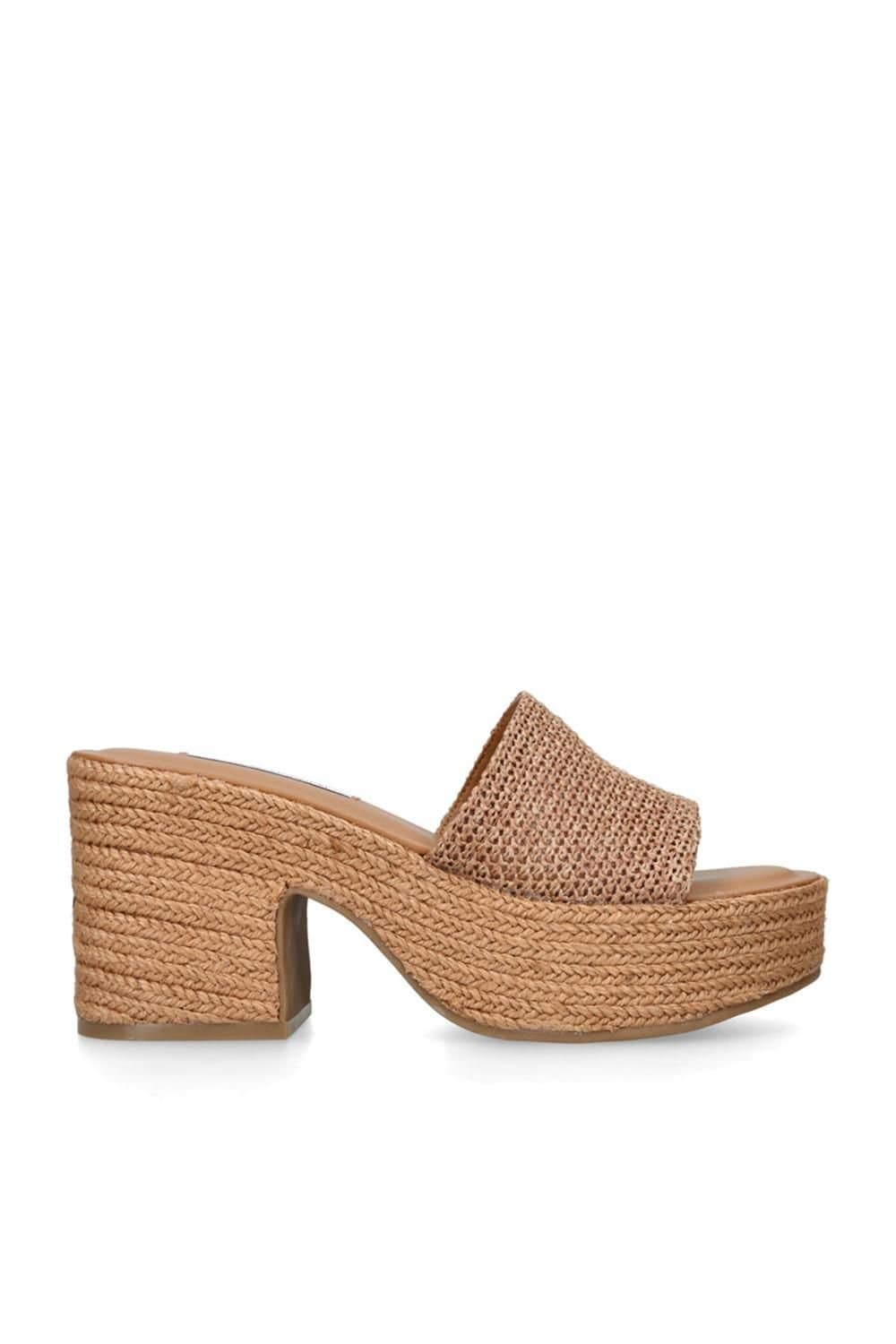 Steve Madden STEVE MADDEN Women's 'Trippy Brown Raffia' Heels