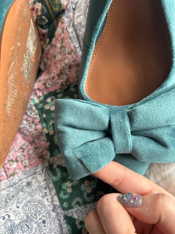 ASOS ASOS Bow Heels Velvet