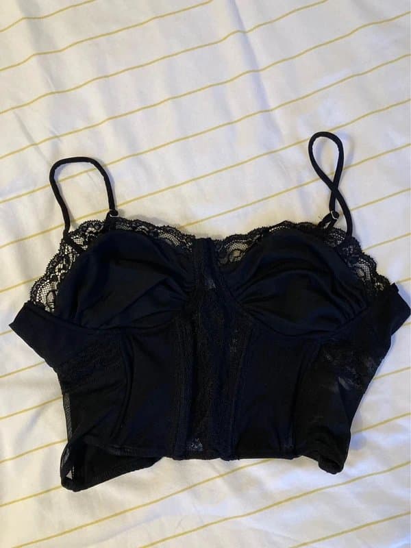 Bershka Corset Style Crop Top