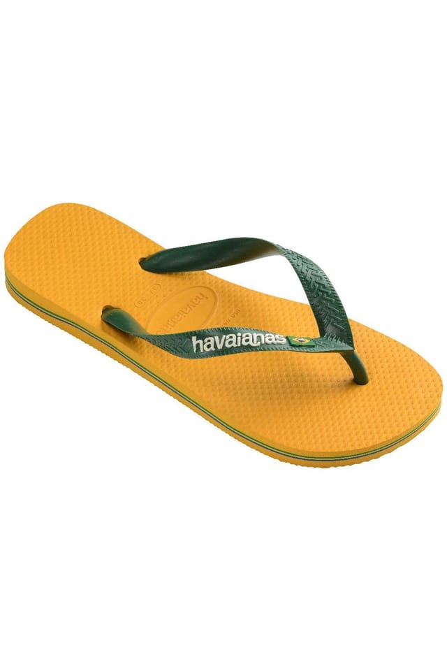 Havaianas Havaianas Men's Brasil Logo Flip Flop Yellow - 2