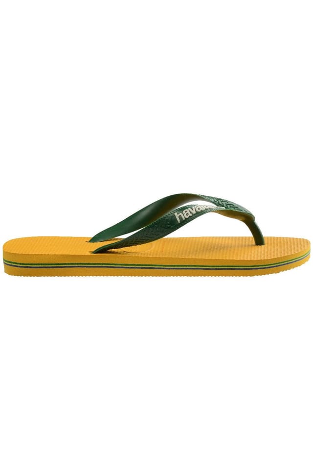 Havaianas Havaianas Men's Brasil Logo Flip Flop Yellow - 3