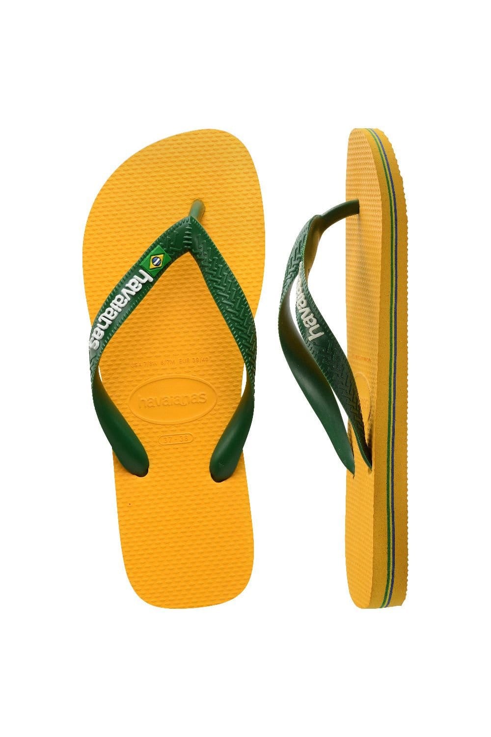 Havaianas Havaianas Men's Brasil Logo Flip Flop Yellow - 4