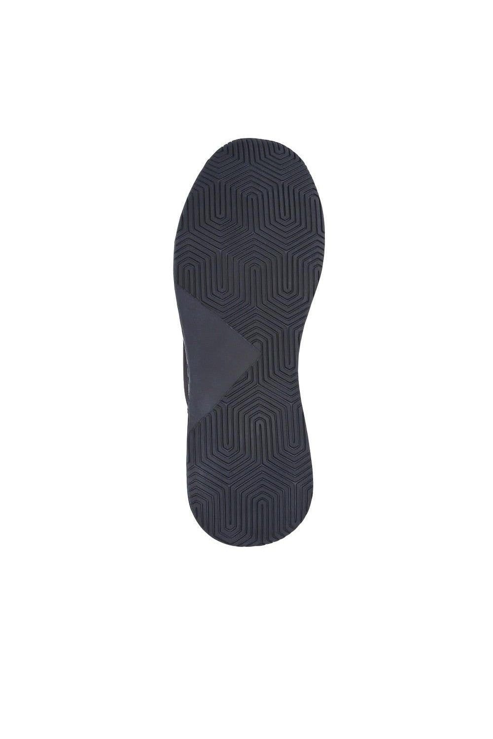 Jones Bootmaker Jones Bootmaker Men's Sean Leather Trainers in Navy - 4