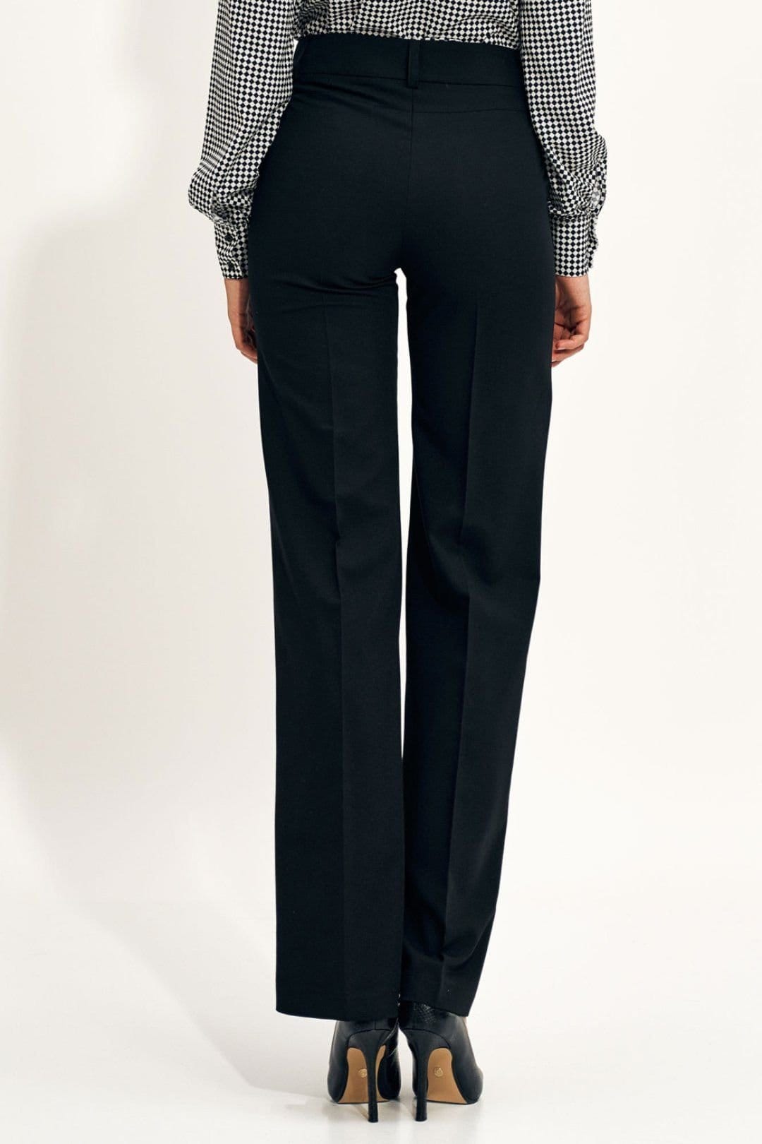 Love Lace Love Lace Women's High Waist Wide Leg Loose Trousers in Black - 4
