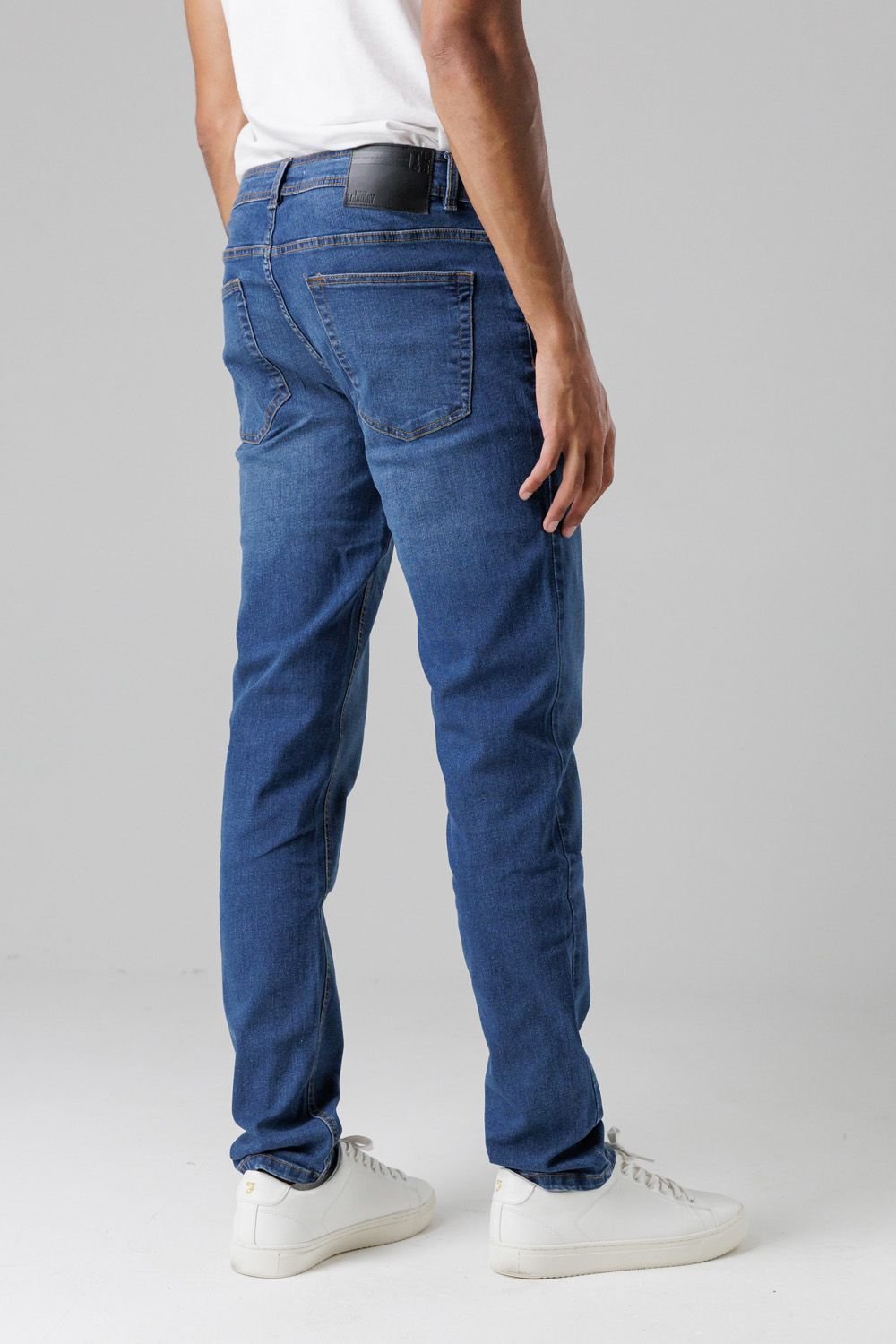 Tokyo Laundry Tokyo Laundry Men's Slim Fit Cotton Blend Jeans in Mid Blue - 2