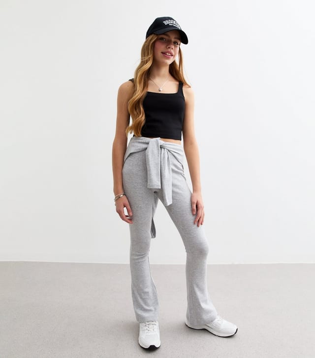 New Look Girls' Black Square Neck Cropped Cami Top New Look - 3