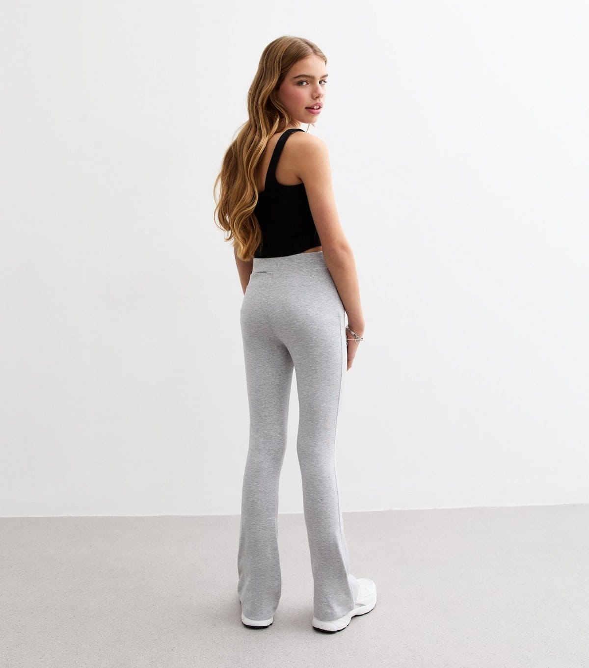 New Look Girls' Black Square Neck Cropped Cami Top New Look - 4