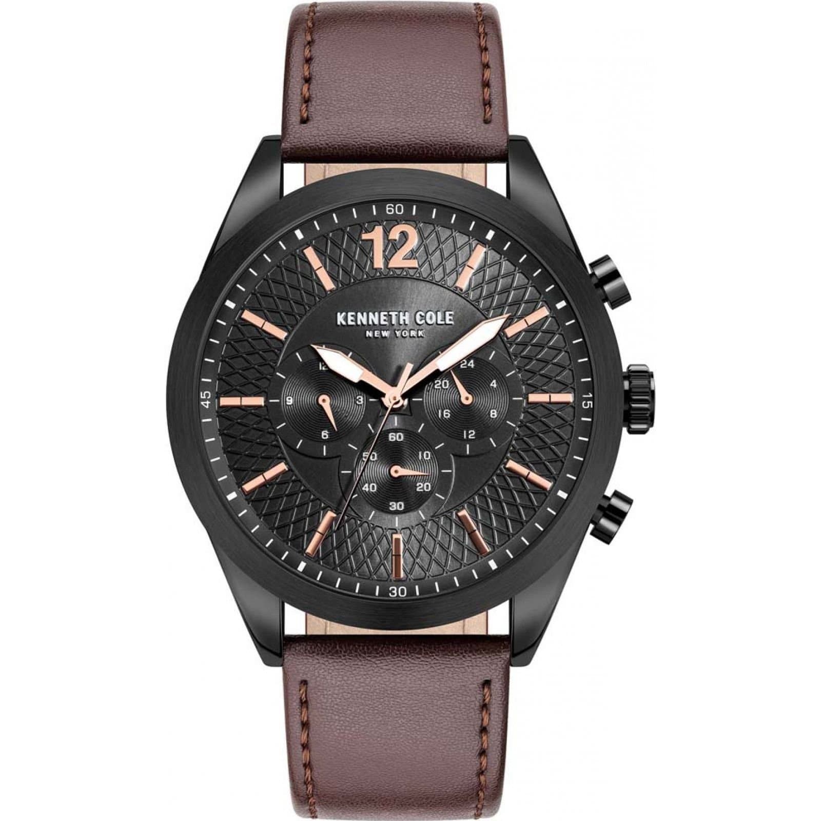 Kenneth Cole Kenneth Cole Men's KC51085004 Modern 48mm Quartz Watch in Brown