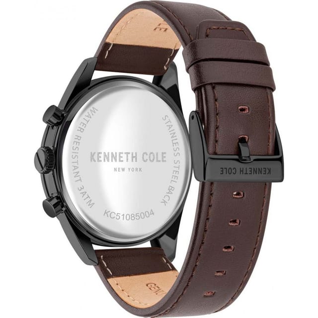 Kenneth Cole Kenneth Cole Men's KC51085004 Modern 48mm Quartz Watch in Brown - 3