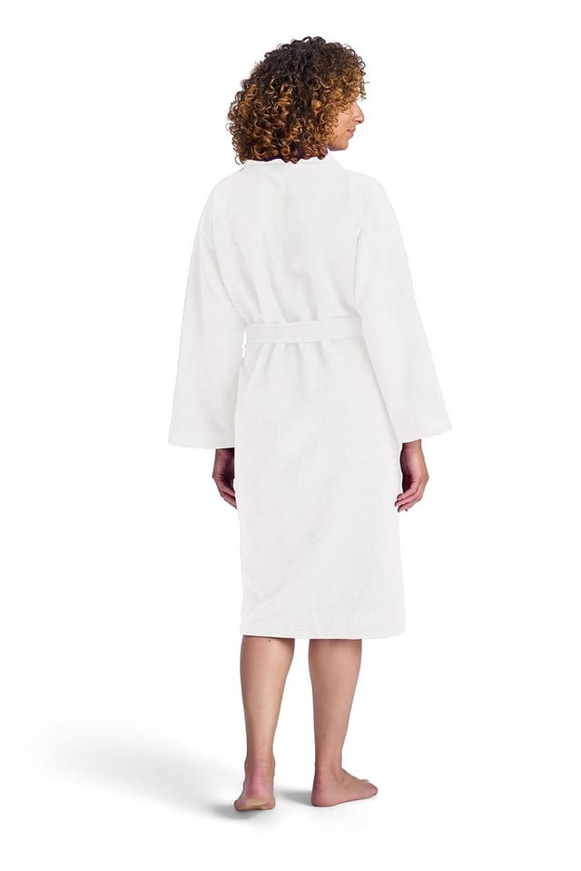 Christy CHRISTY Women's 'Supersoft Cosy' Plush Microvelour Bath Robe in White - 2