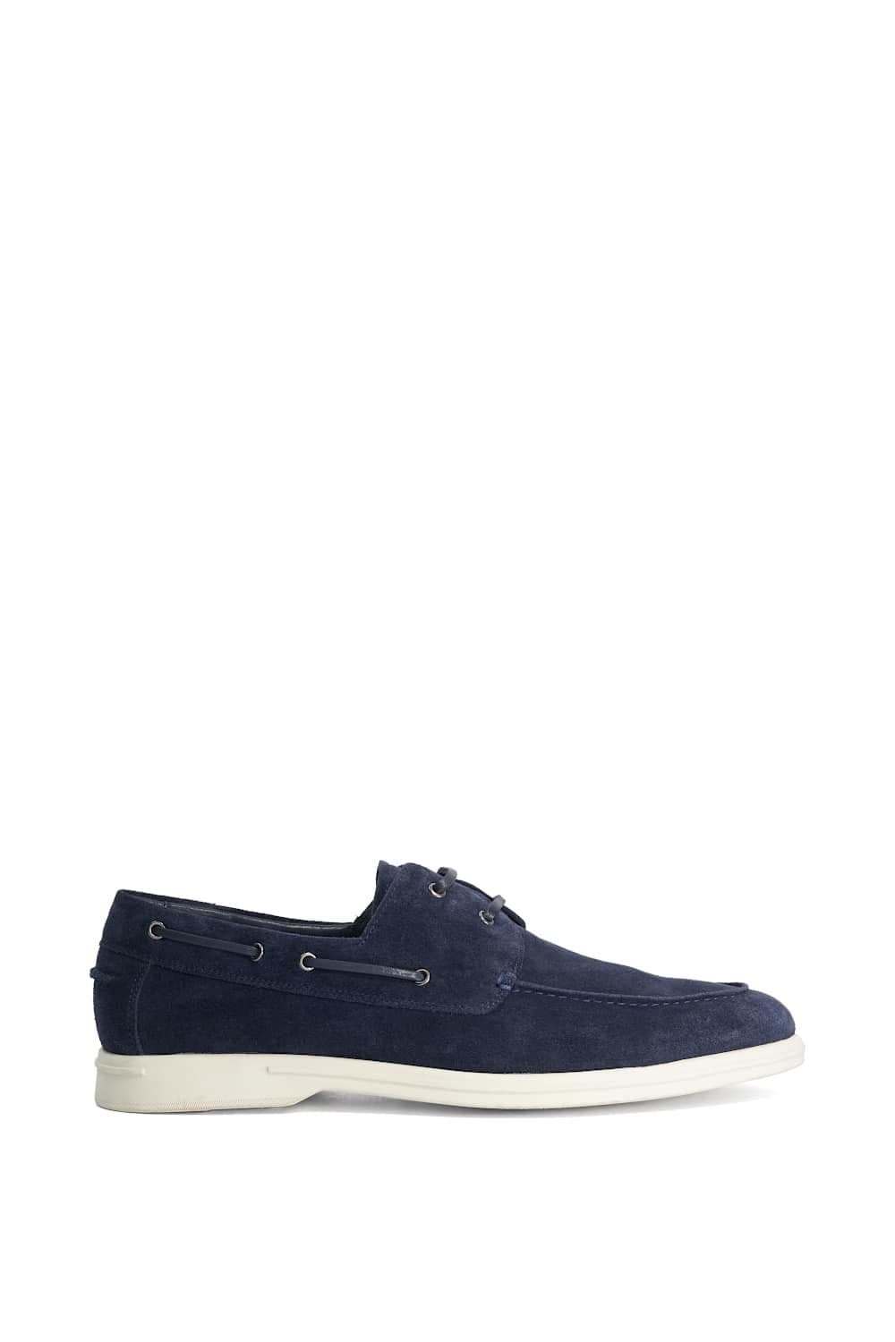Dune London Dune London Men's 'Boldman' Suede Boat Shoes in Blue