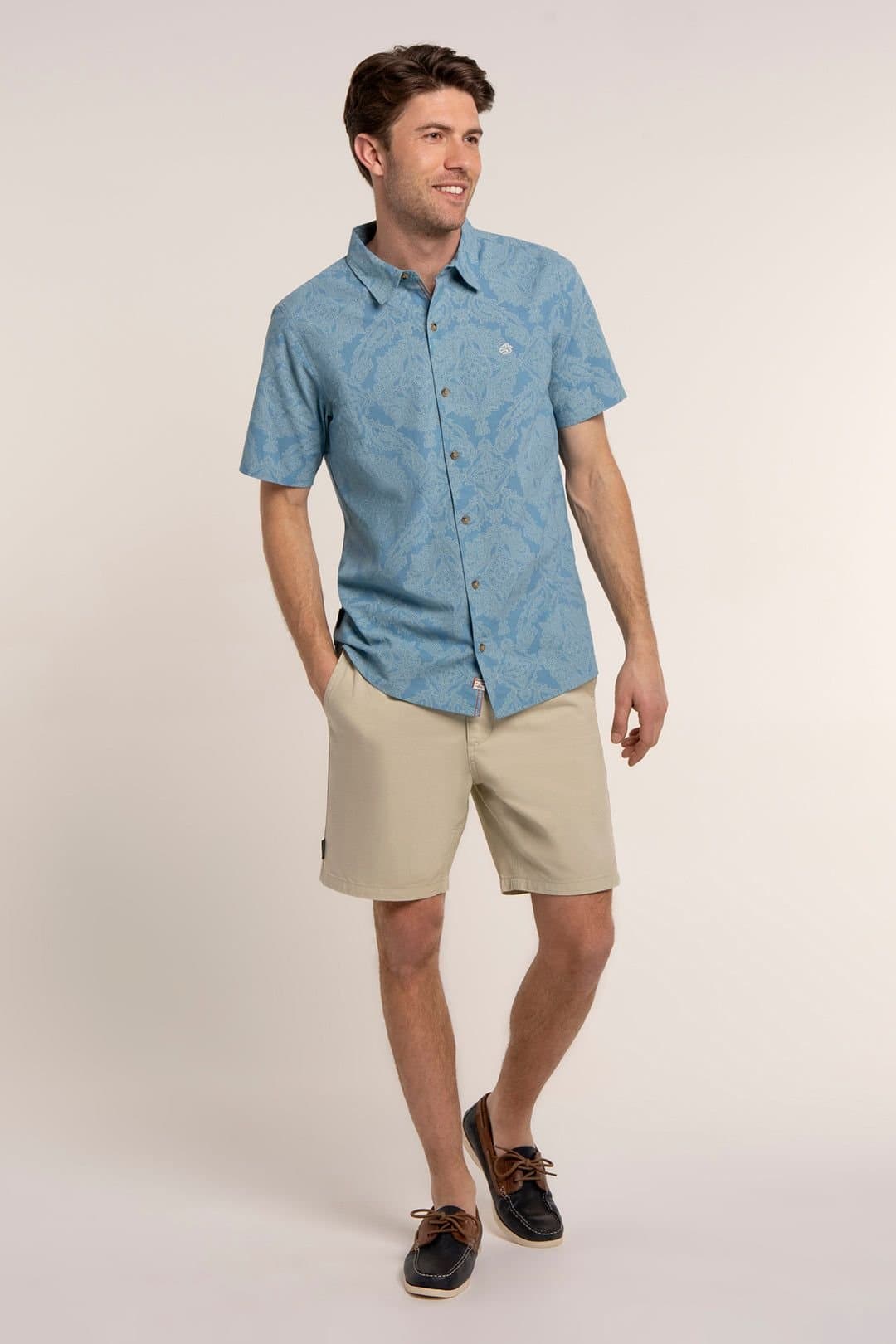 Brakeburn Brakeburn Men's NETLEY SHIRT in Blue
