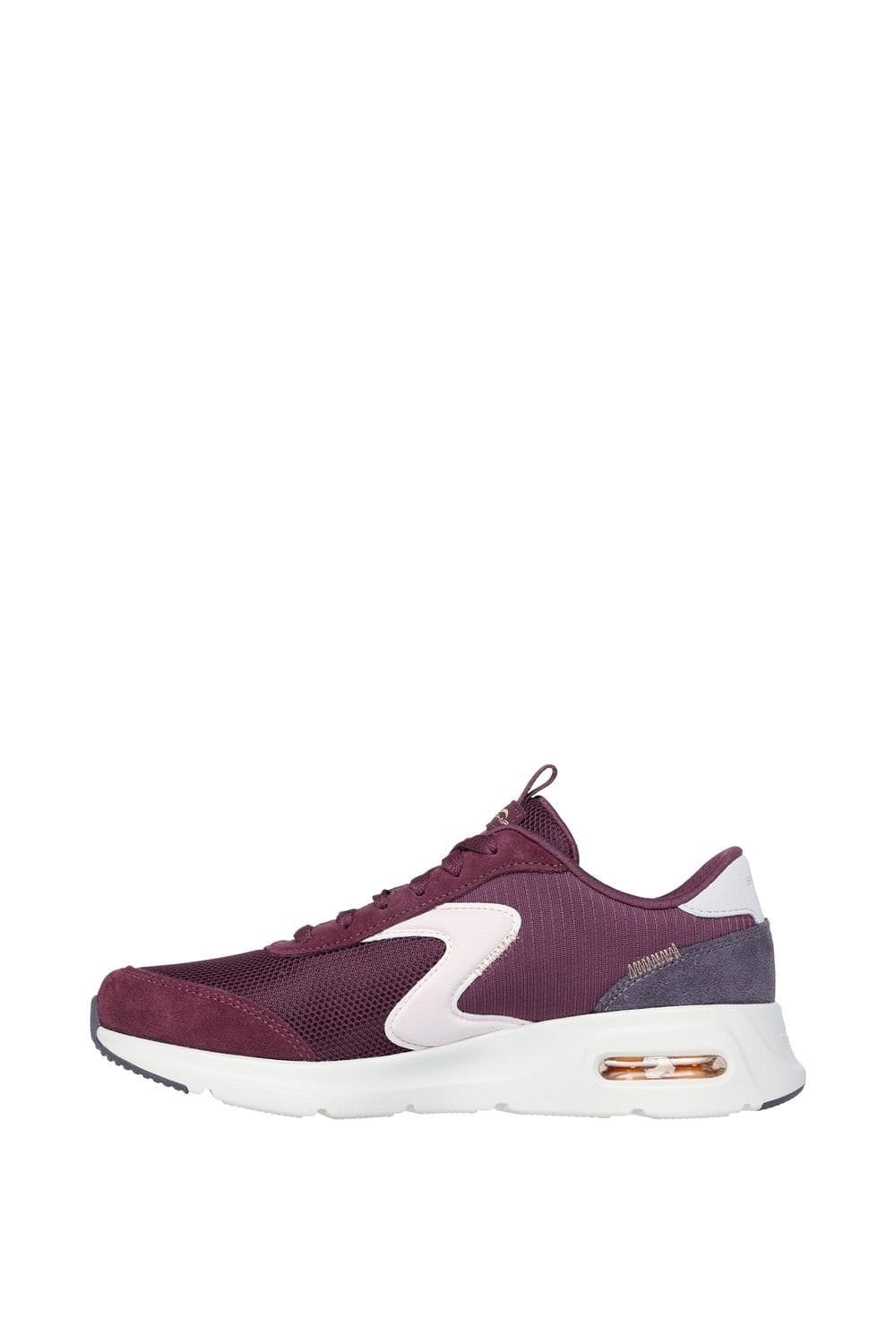 Skechers Skechers Women's Skech-Air Court Air Wave Trainers in Burgundy - 4