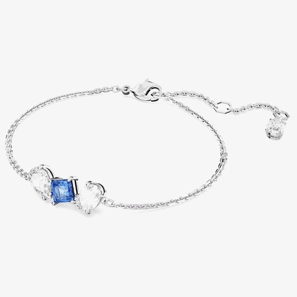Swarovski Swarovski Women's Mesmera Blue Mixed Cuts Rhodium Plated Bracelet 5668359 - 2