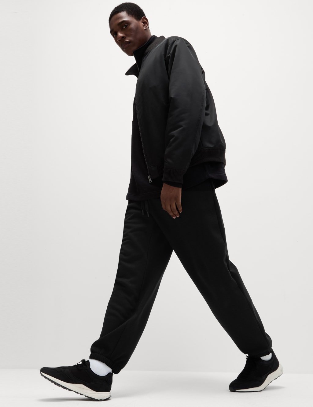 Marks & Spencer M&S Cotton Rich Oversized Joggers Wine - 3