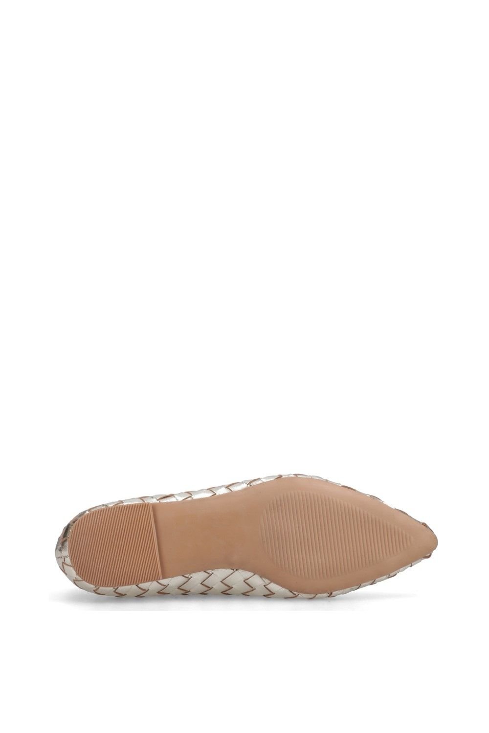 Hush Puppies Hush Puppies Women's Darla Woven Ballerina in Gold - 3