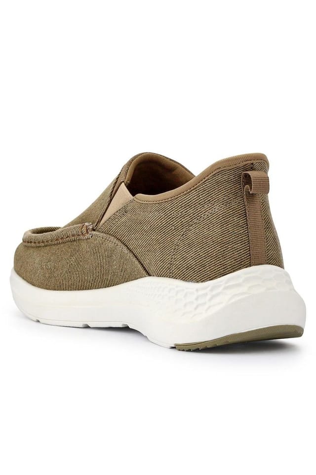 Pavers Pavers Men's Easy Step In Wide Fit Laceless Trainers in Beige - 3