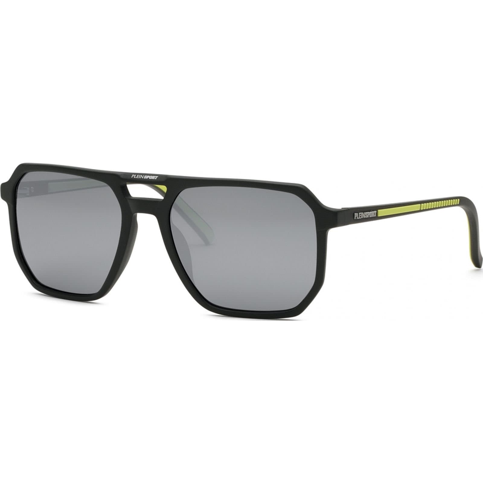 Plein Sport Plein Sport Men's SSP032-58C02X Square/Rectangle Sunglasses in Black