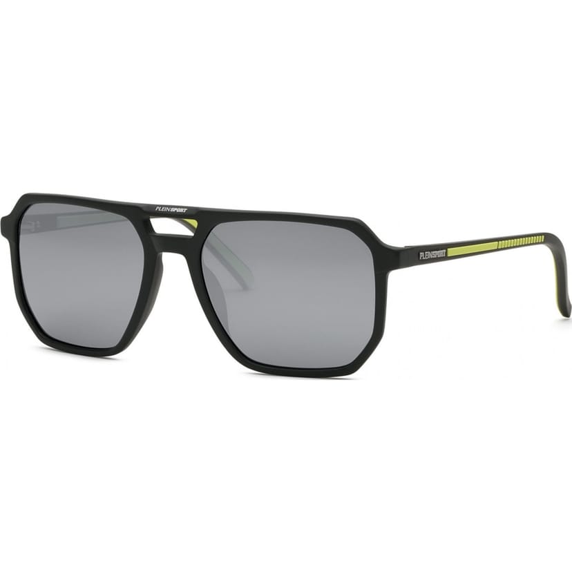 Plein Sport Plein Sport Men's SSP032-58C02X Square/Rectangle Sunglasses in Black - 1