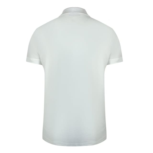 Cavalli Class Cavalli Class Men's Vibrant Floral Logo Off-White Polo Shirt in White - 2