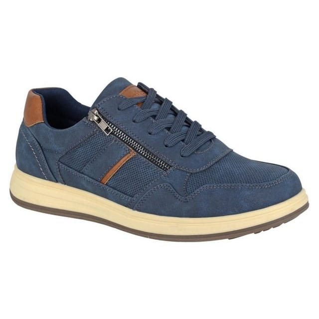 Scimitar Scimitar Men's Synthetic Nubuck Trainers in Navy - 2