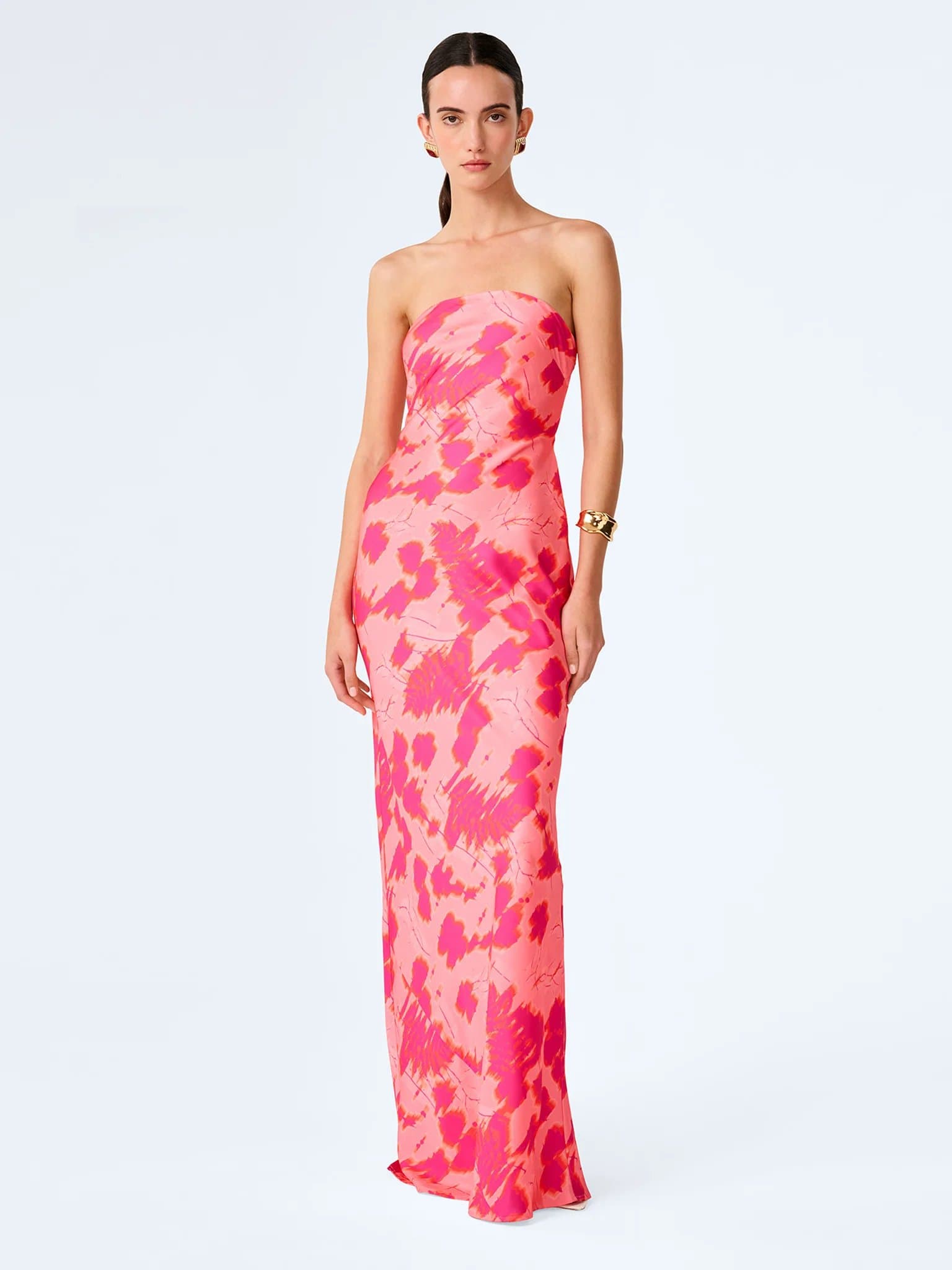 OMNES Amdra Dress in Sunset Blur Print