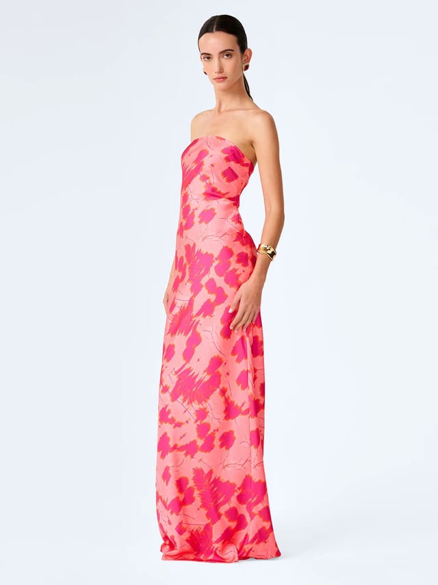 OMNES Amdra Dress in Sunset Blur Print - 2