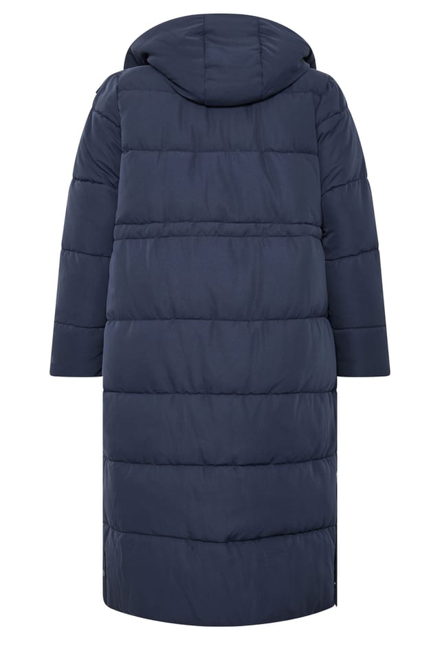 Evans Evans Women's Puffer Coat in Mid Navy - 3