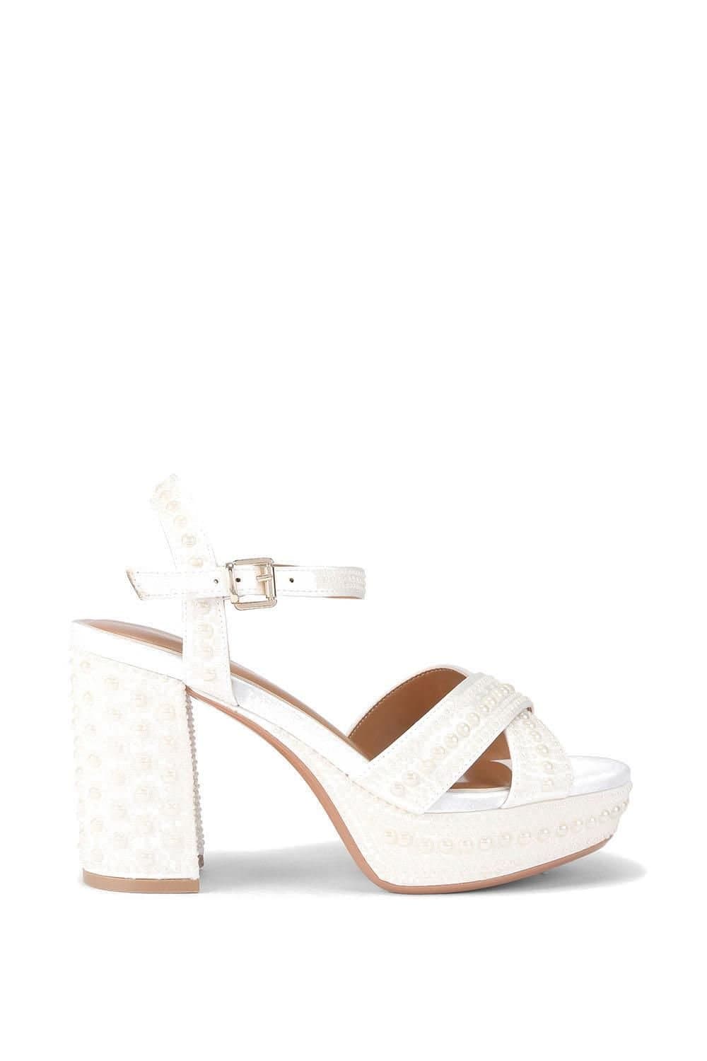 KG Kurt Geiger KG Kurt Geiger Women's 'Fleur Platform' Heels in Cream