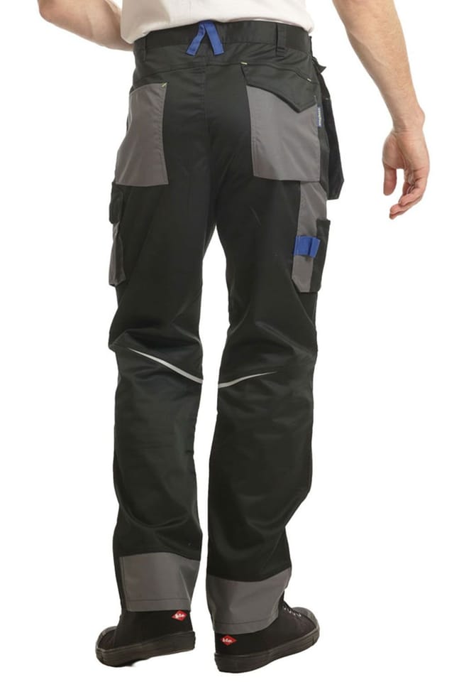 Goodyear Goodyear Men's Flex Knee Detachable Holster Pockets Work Trousers in Black - 3