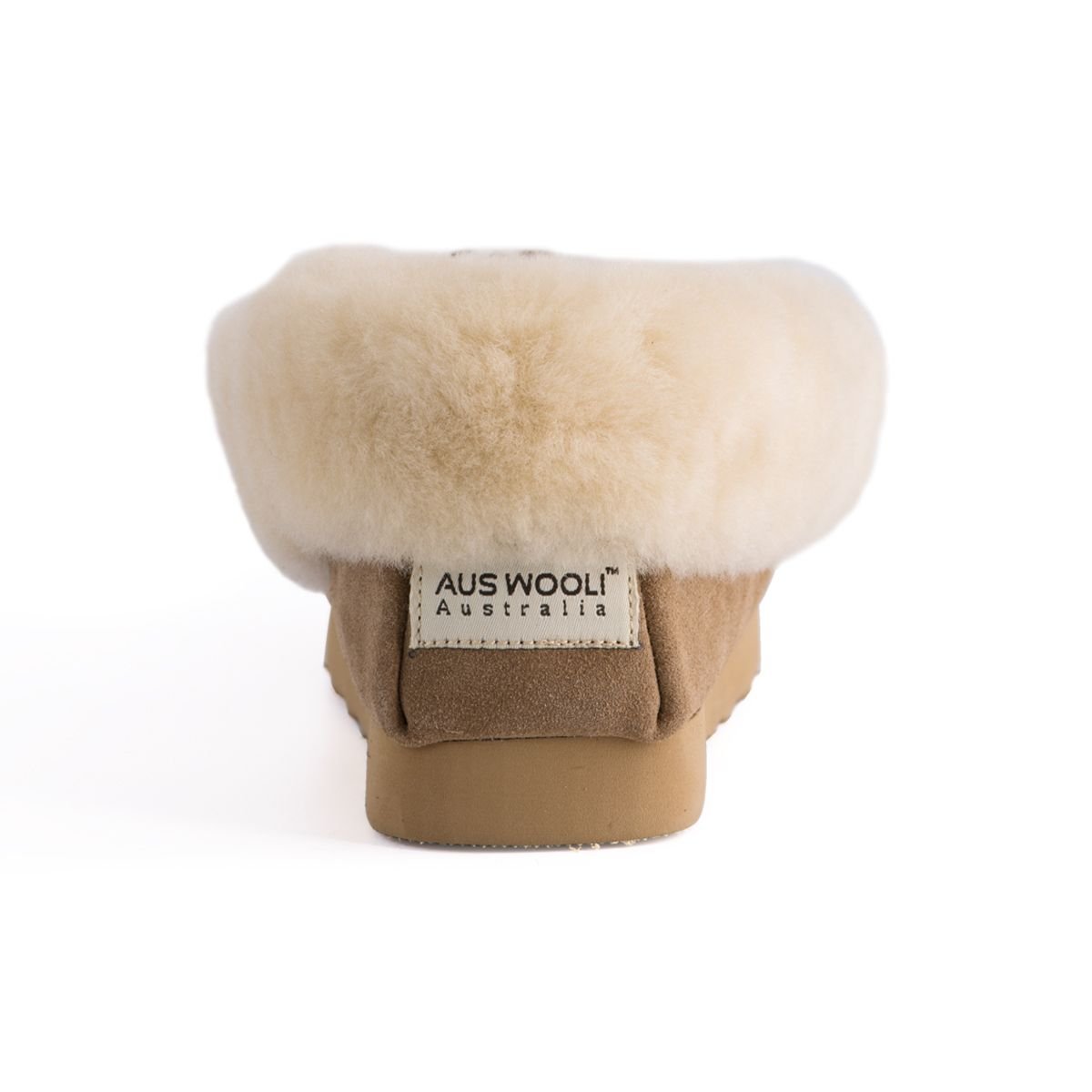 Aus Wooli Australia Aus Wooli Australia Women's Hand Stitched Sheepskin Moccasin in Tan - 3