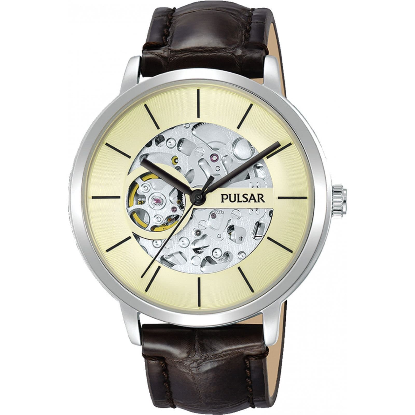 Pulsar Pulsar Men's P8A005X1 42mm Automatic Watch in Brown
