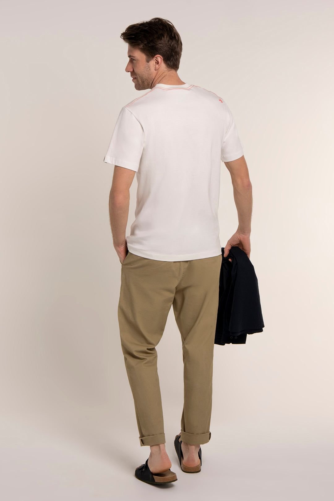 Brakeburn Brakeburn Men's OCKLEY T-SHIRT in Cream - 2