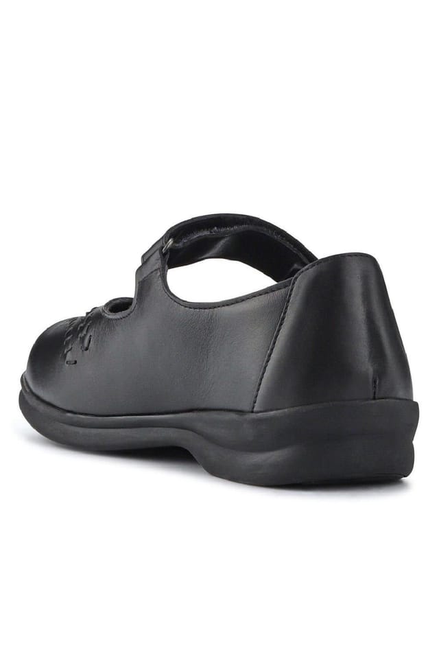 Easyfit Easyfit Women's Extra-Wide Leather Mary Janes in Black - 3