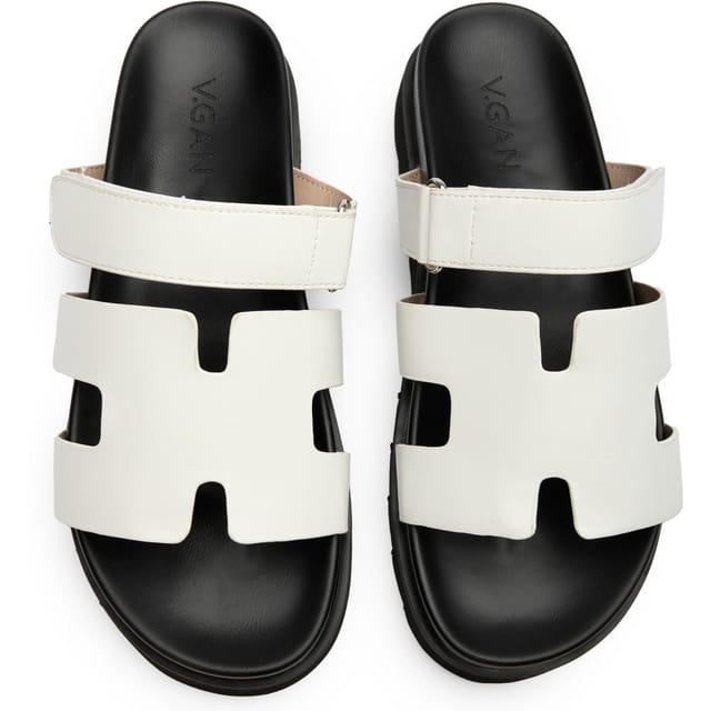V.GAN V.GAN Women's Vegan Shea Slide Sandals in White - 2