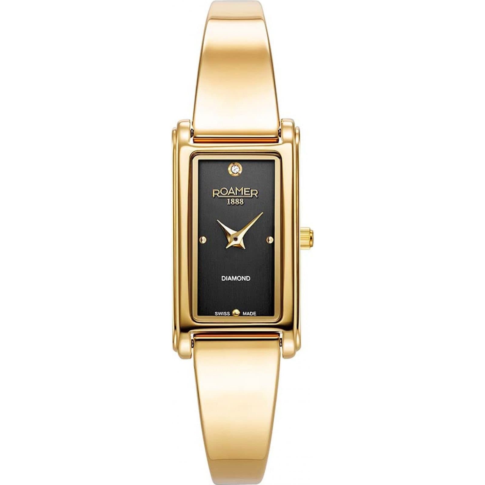 Roamer Roamer Women's 866845-48-55-20 Elegance Diamond 18mm Quartz Watch in Gold