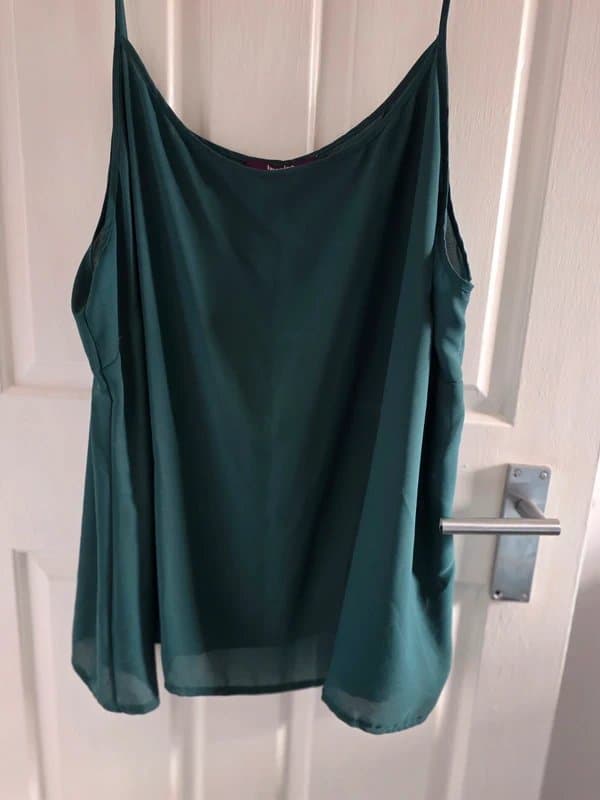 New Look Dark green camisole size 28